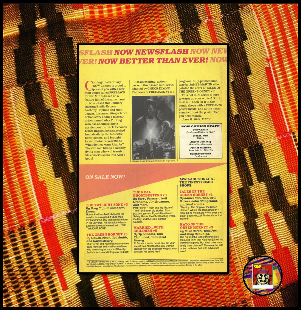 🖼️ NOW COMICS × THE GREEN HORNET